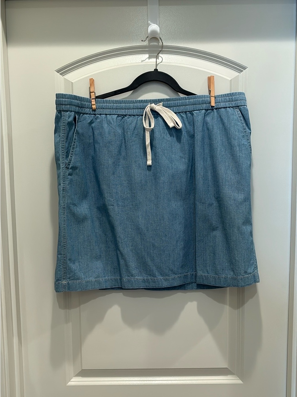 J. Crew Seaside Skirt in Chambray - size XL